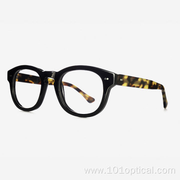 D-Frame domed pins Acetate Unisex Optical Frames